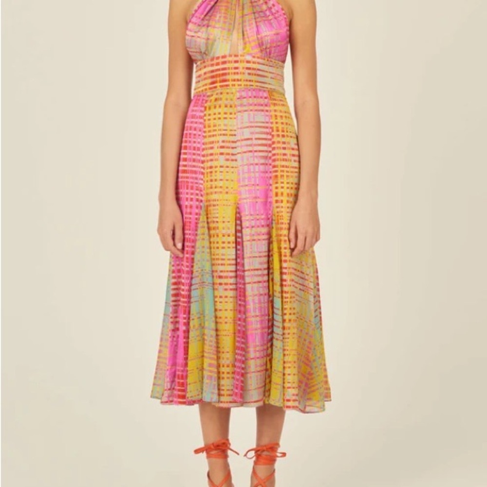 Silvia Tcherassi Multi Color Halter Sundress-once worn! - Picture 3 of 6